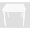 Dětský stolek Pantone 60x60 cm, bílý